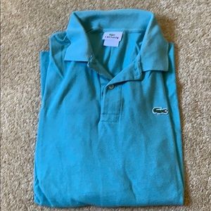 Men’s teal Lacoste polo